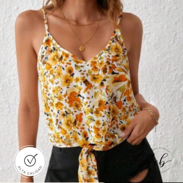 Blusa flores de verano