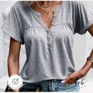 Blusa Gris Francés