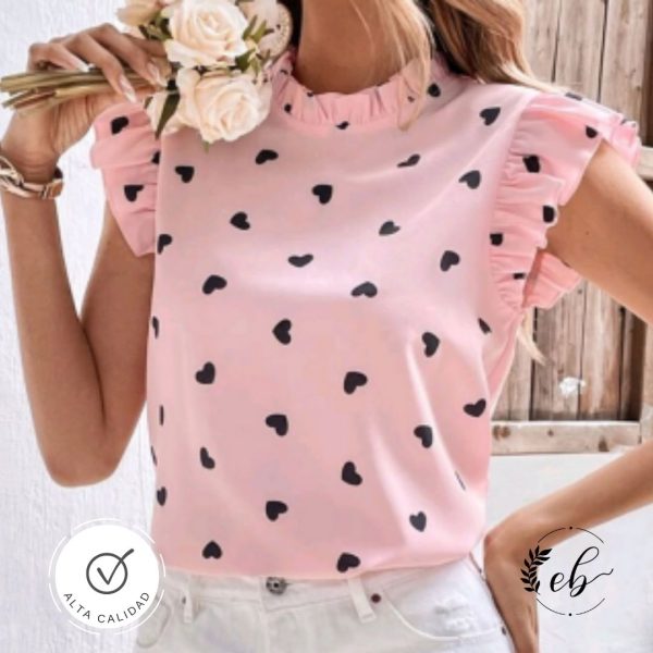 Blusa con corazones