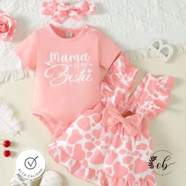camiseta de manga larga con falda para niñas