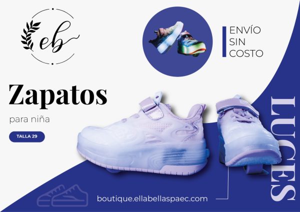 Zapatos con Ruedas y Luces para Niña – ¡Diversión sobre ruedas!