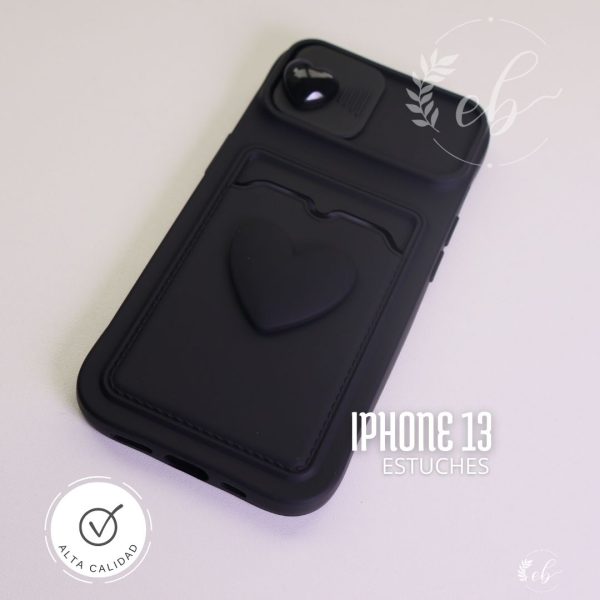 Estuche para Iphone 13 pro - motivo corazones de colores con frase en ingles happy every day - Image 7