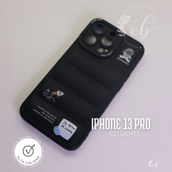Estuche para Iphone 13 pro - motivo corazones de colores con frase en ingles happy every day - Image 9
