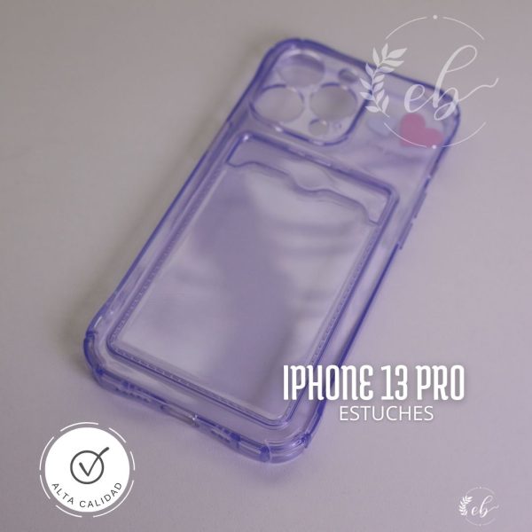 Estuche para Iphone 13 pro - motivo corazones de colores con frase en ingles happy every day - Image 8