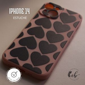 Estuche para Iphone 14 - con corazones impresos