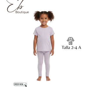 Conjunto Deportivo y Elástico para Niñas - Talla 4 Años