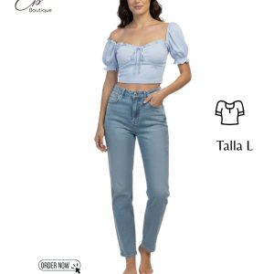 Blusa corta de tirantes finos