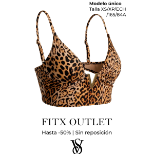 Bralette Victoria’s Secret Animal Print Leopardo – Talla XS | Modelo Único FITx Outlet