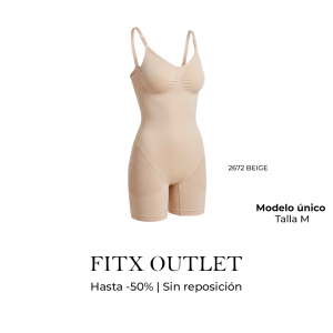 Faja Moldeadora Body Short Beige Mujer – Talla M | Modelo Único FITx Outlet