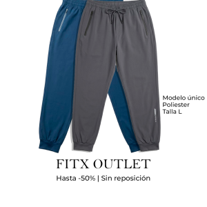 Joggers deportivos (2x1), modelo único, talla L, poliéster