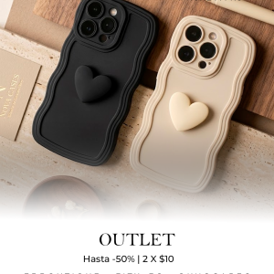 Estuche para iPhone 14 Pro con diseño de corazón 3D modelo disponible