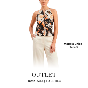 Blusa Mujer Floral Elegante Sin Mangas – Talla S | Modelo Único