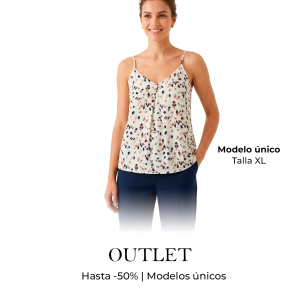 Blusa Mujer Estampada Tirantes Delgados – Talla XL | Modelo Único FITx Outlet