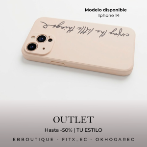 Funda iPhone 14 Diseño Minimalista con Frase – Modelo Único | FITx Outlet